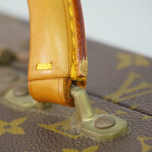 Louis Vuitton President M53012 Monogram Canvas Trunk Briefcase Brown Gold - Picture 10 of 16